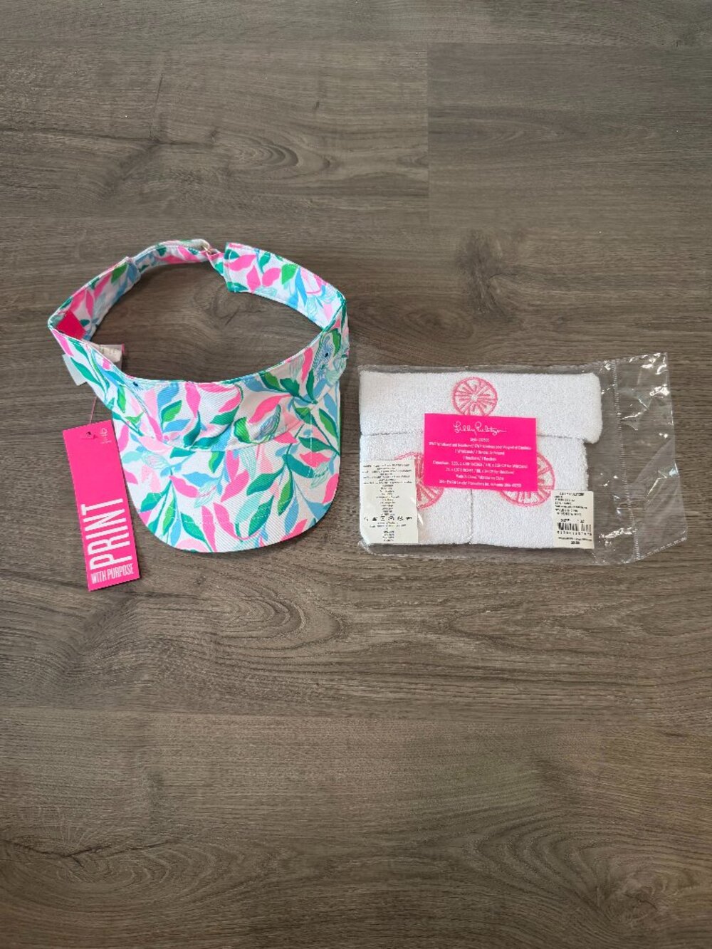 NWT/NWOT Lilly Pulitzer 4-Piece Set (Luxletic Skort Size M & Accessories) PWP - Picture 8 of 12